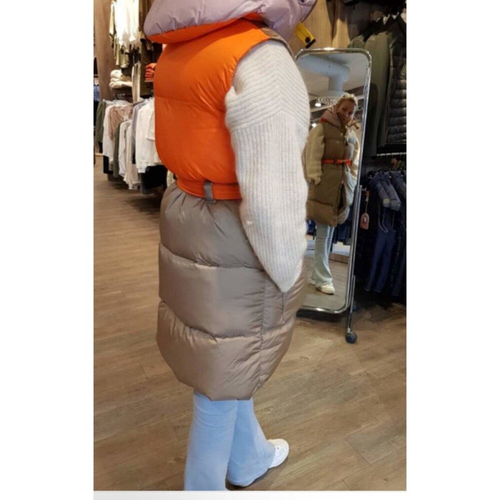 Jada Parajumpers Vest Womens Size Medium M Puffer Down Colorblock Tribes - Picture 15 of 16